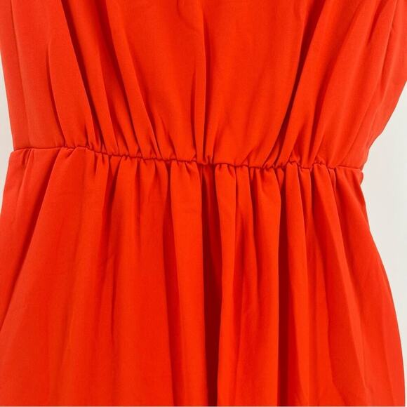 SUSANA MONACO Dress Cherry Tomato Red Sleeveless Mini Gathered Waist Size XL NEW - Picture 6 of 14